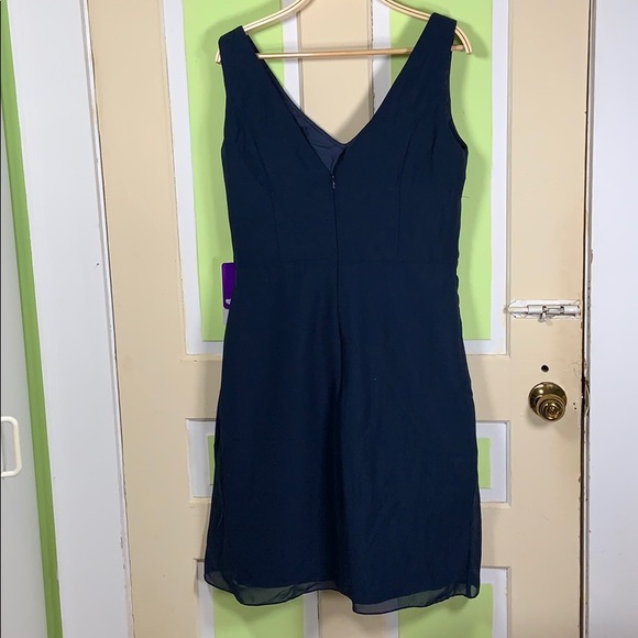 JJ’s House navy sleeveless chiffon cocktail formal - Picture 6 of 6